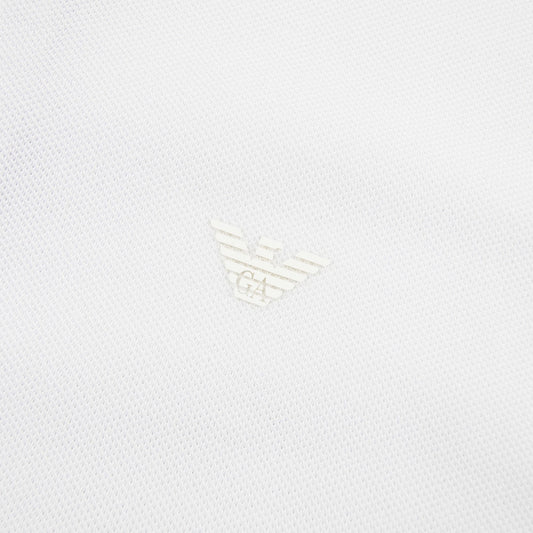 Emporio Armani Logo Short Sleeve Polo Shirt White 0100