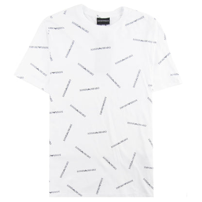 Emporio Armani All Over Print T-shirt White 0100