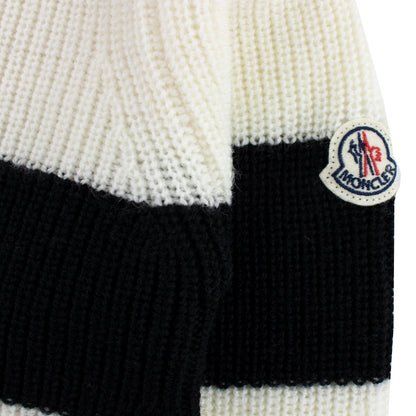 Moncler Junior Girls Striped Sweatshirt Black