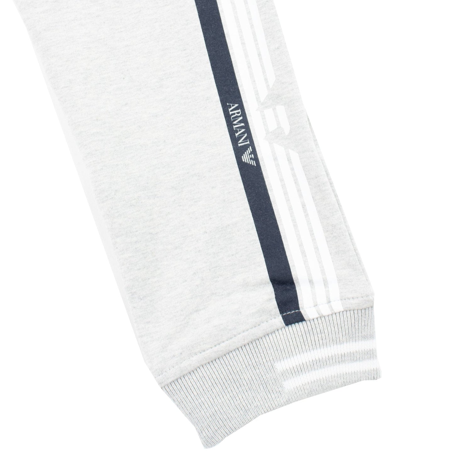 Armani Junior Logo Jogging Bottoms Grey