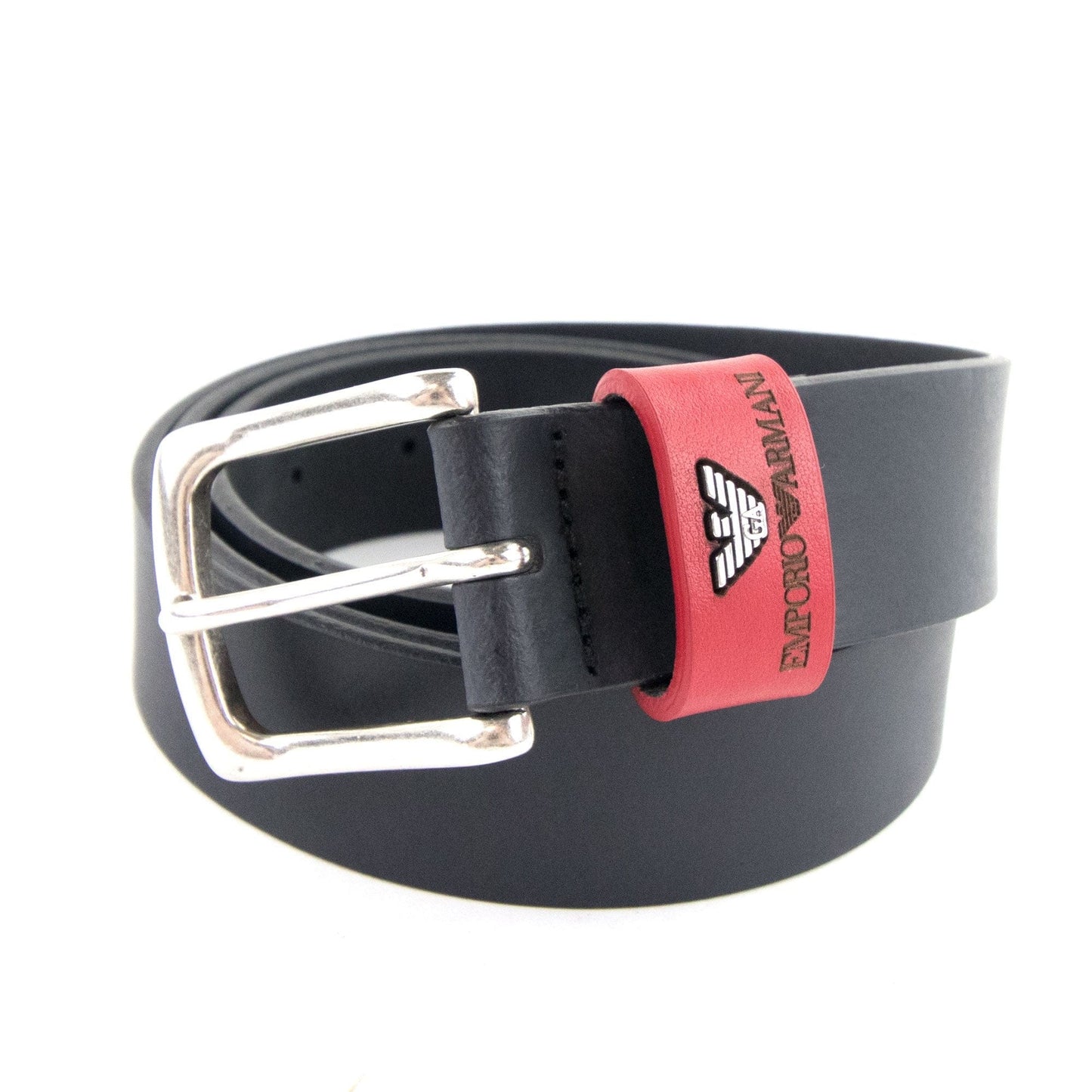 Emporio Armani Buckle Belt Black/Red