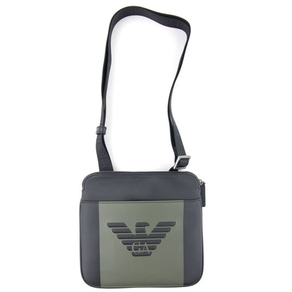 Emporio Armani Embossed Logo Cross Body Bag Khaki
