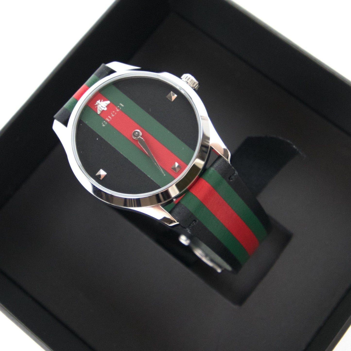 Gucci G-timeless 38mm Watch Green/Red