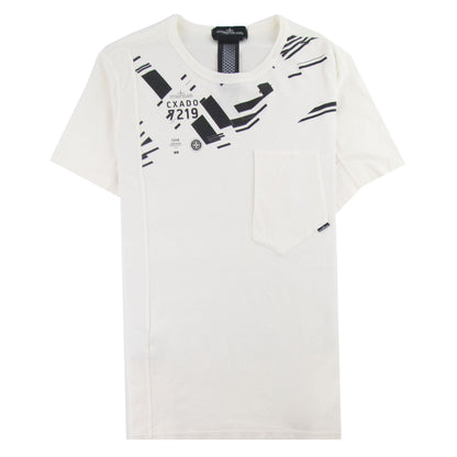 Stone Island Shadow Project 20610 Printed Catch Pocket T-shirt Natural V0099