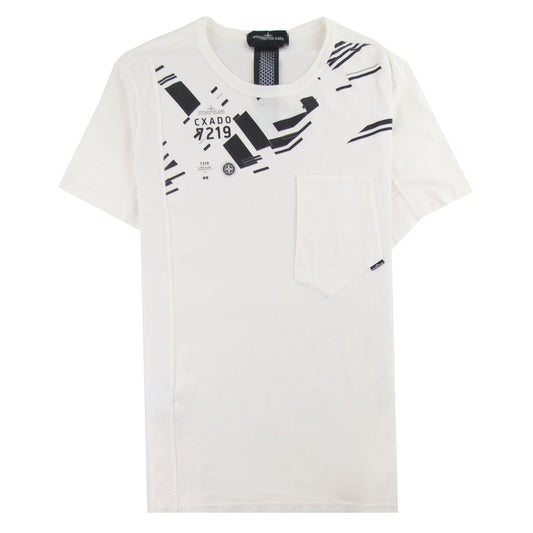 Stone Island Shadow Project 20610 Printed Catch Pocket T-shirt Natural V0099