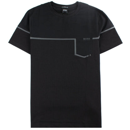 Hugo Boss Slim-fit Mixed-material T-shirt Black