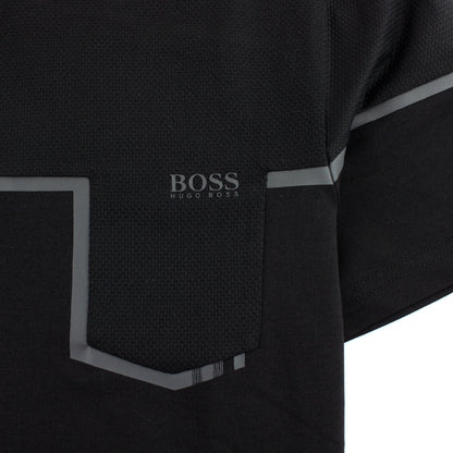 Hugo Boss Slim-fit Mixed-material T-shirt Black