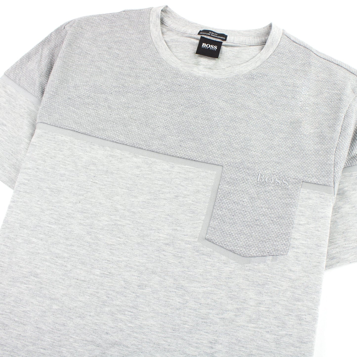 Hugo Boss Slim-fit Mixed-material T-shirt Grey