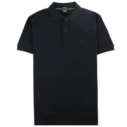 Hugo Boss Regular-fit Polo Shirt In Pima-cotton Black