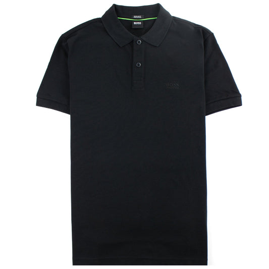 Hugo Boss Regular-fit Polo Shirt In Pima-cotton Black
