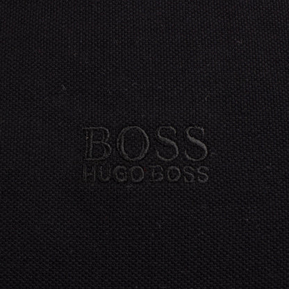 Hugo Boss Regular-fit Polo Shirt In Pima-cotton Black