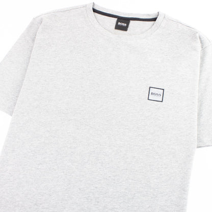 Hugo Boss Crew-neck T-shirt In Single-jersey Cotton Grey