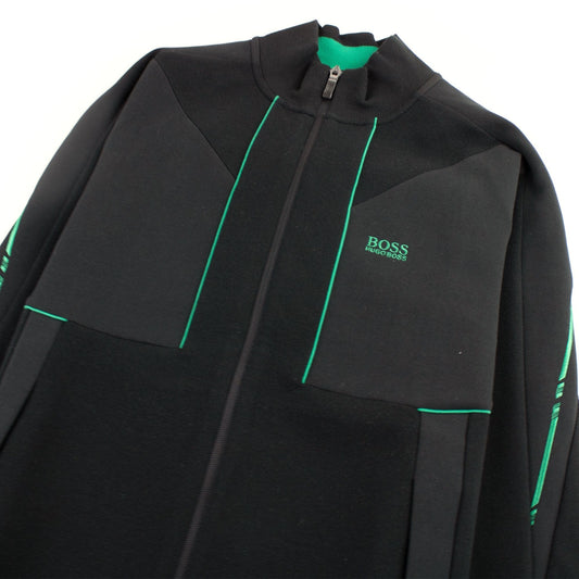 Hugo Boss Regular-fit Sweatshirt With Embroidered Logo Black