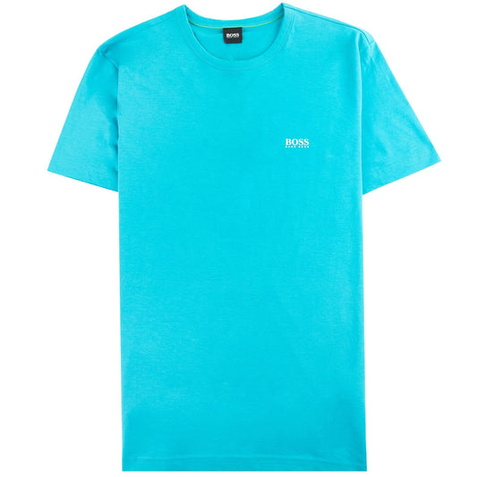 Hugo Boss Regular-fit T-shirt With Contrast Logo Blue