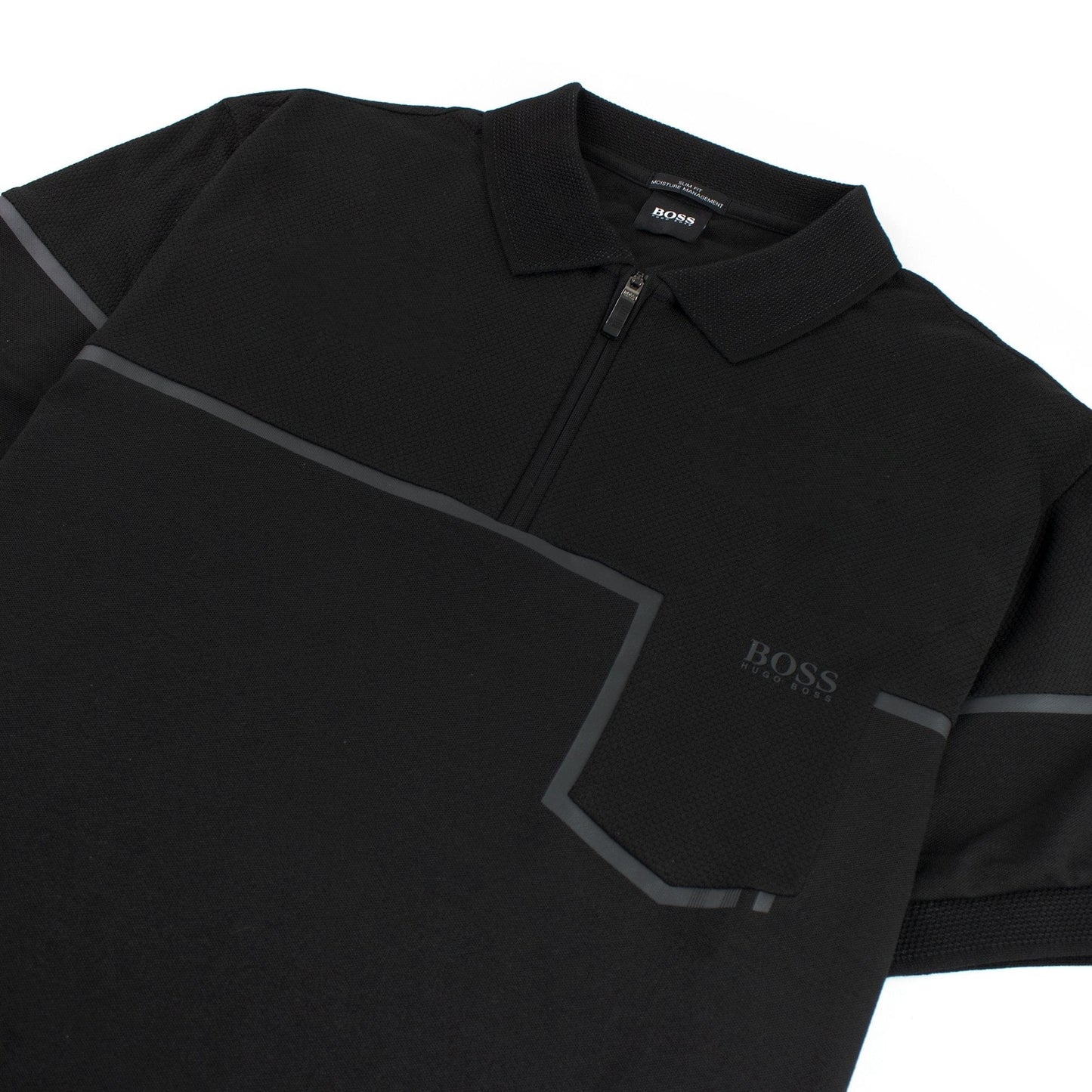 Hugo Boss Slim-fit Philix Polo Shirt In Cotton Black