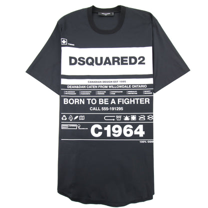 Dsquared2 Born To Be A Fighter T-Shirt Black