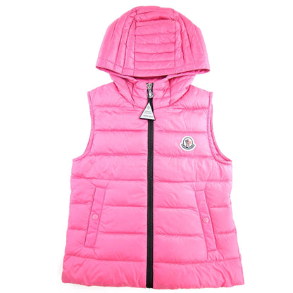 Moncler Junior Christie Hooded Gilet Pink 536