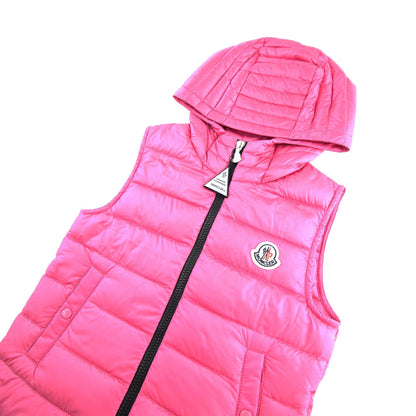 Moncler Junior Christie Hooded Gilet Pink 536