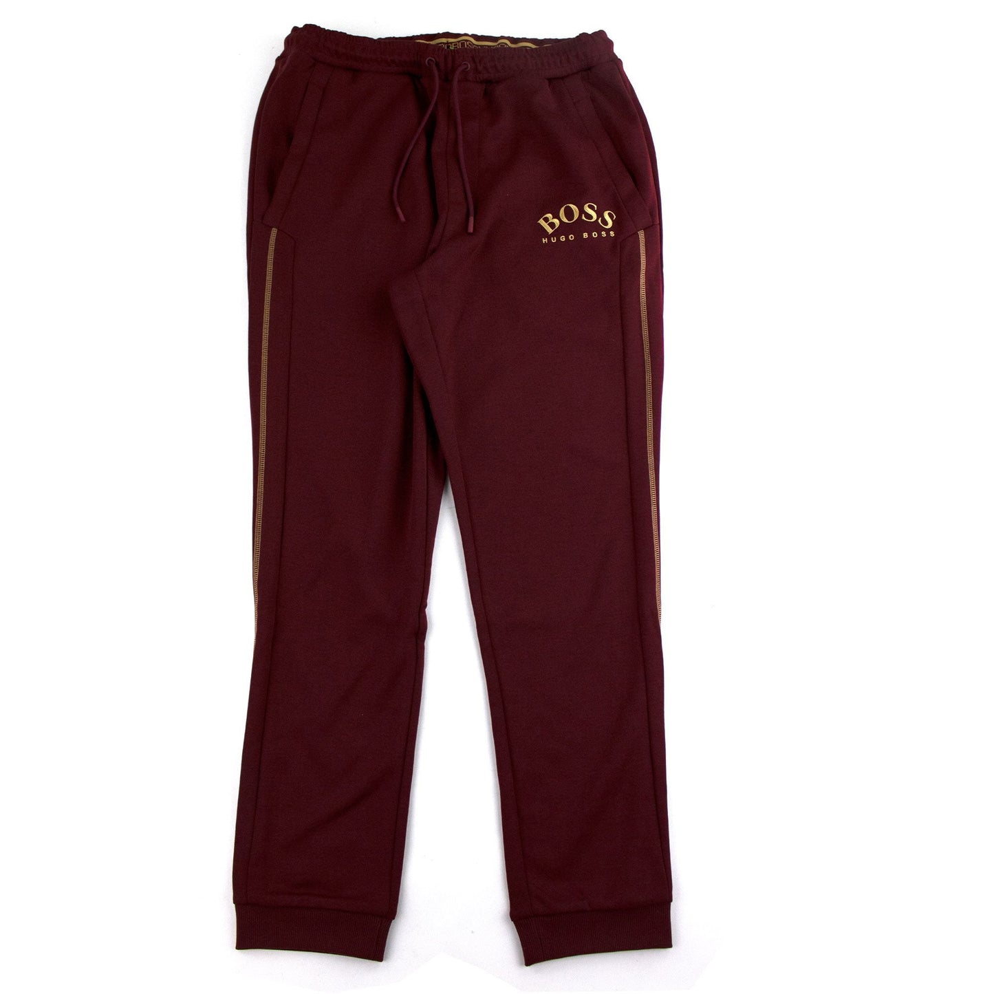 Hugo Boss Hadiko Slim-fit Jogging Trousers Burgundy