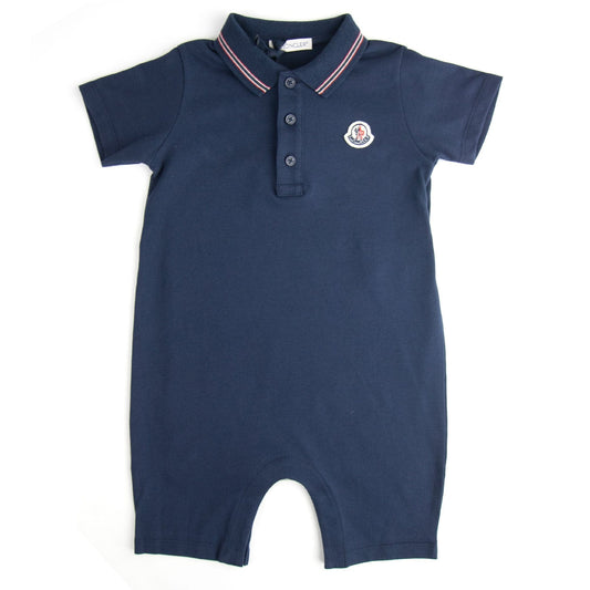 Moncler Junior Pagliaccetto Romper Navy 773