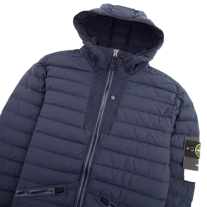 Stone Island Loom Stretch Nylon-TC Jacket Navy Blue V0020