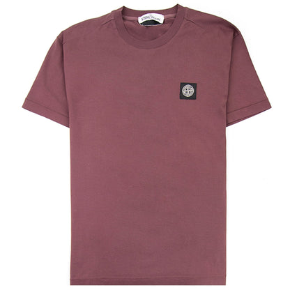Stone Island 24113 Logo T-shirt Wine