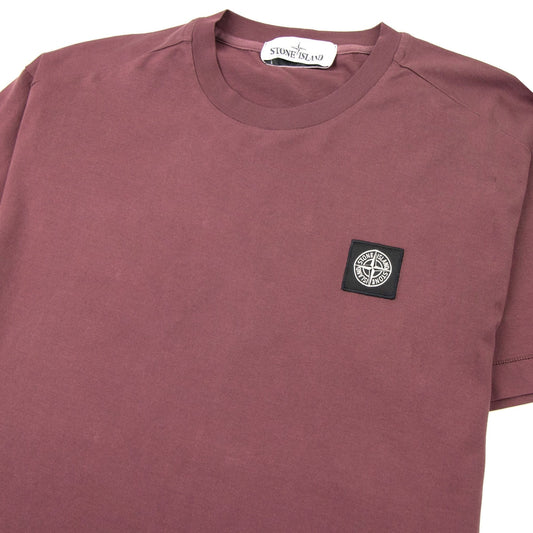 Stone Island 24113 Logo T-shirt Wine