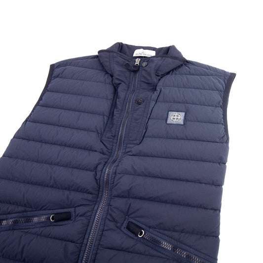 Stone Island Woven Pin Gilet Navy Blue V0020