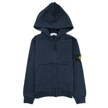Stone Island Junior Zip Hoody 60940 Navy Blue V0020