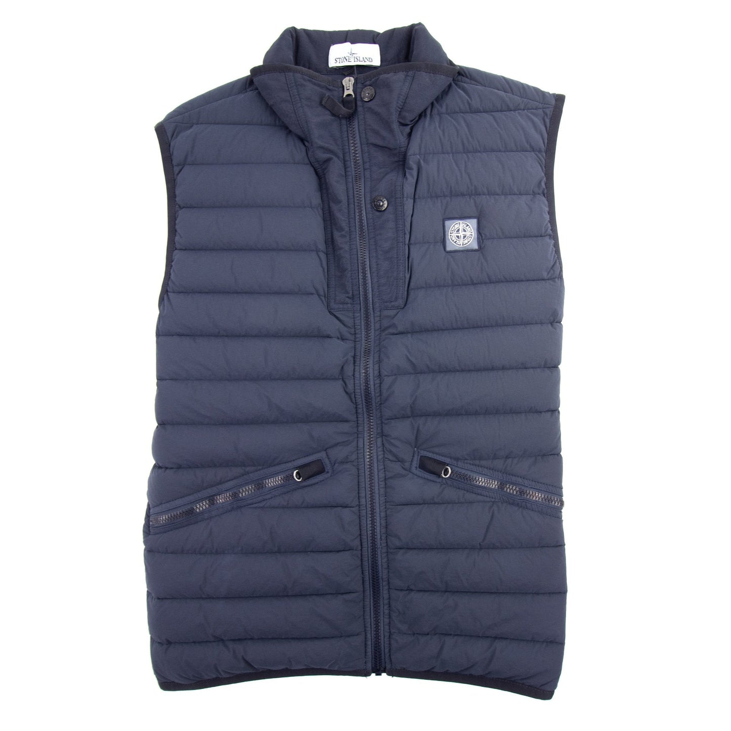 Stone Island Woven Pin Gilet Navy Blue V0020