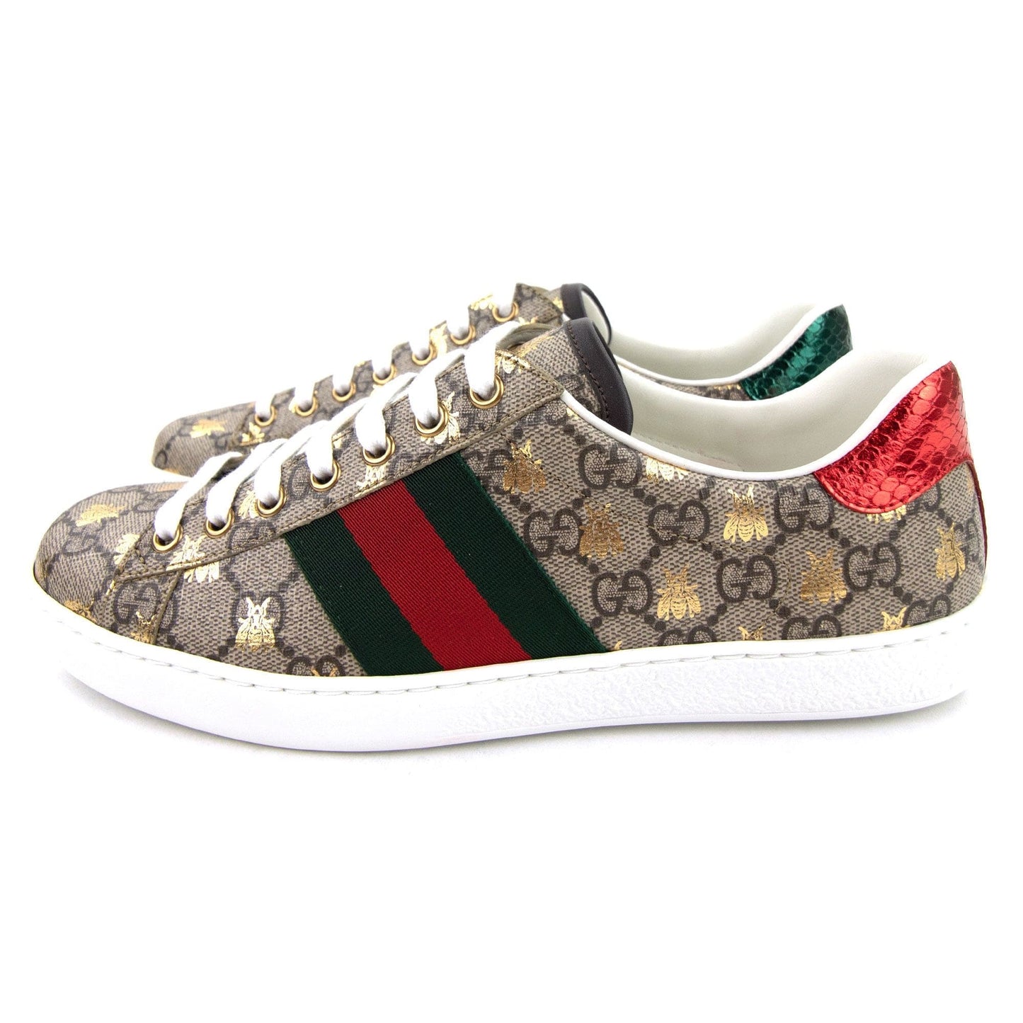 Gucci Ace GG Supreme Bees Sneaker Beige 8465