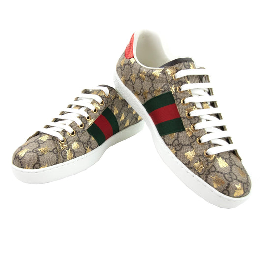 Gucci Ace GG Supreme Bees Sneaker Beige 8465