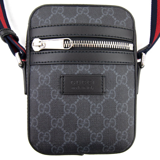 Gucci All Over Print Messenger Bag Black 1095