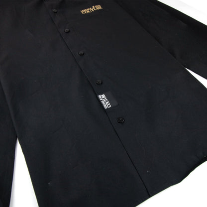 Versace Jeans Couture Chest Logo Stretch Shirt Black
