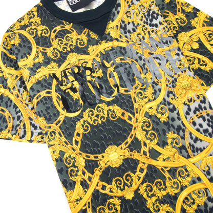 Versace Jeans Couture Leo Chain Print Tshirt Black/grey
