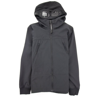 C.P. Company Undersixteen Shell Hooded Goggle Jacket Black 999