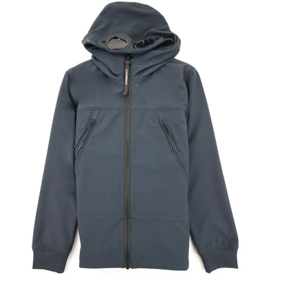 C.P. Company Undersixteen Shell Hooded Goggle Jacket Navy 888