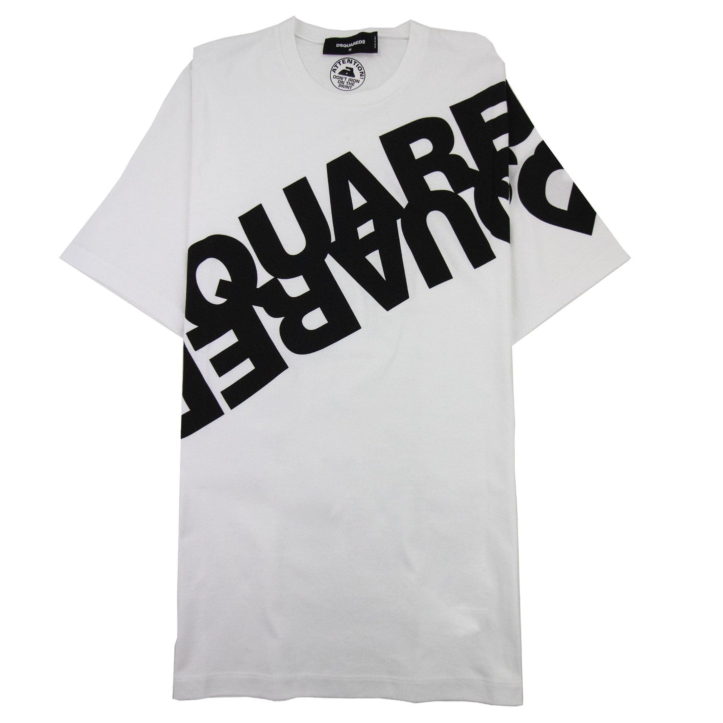 Dsquared2 Diagonal Logo Print Tshirt White