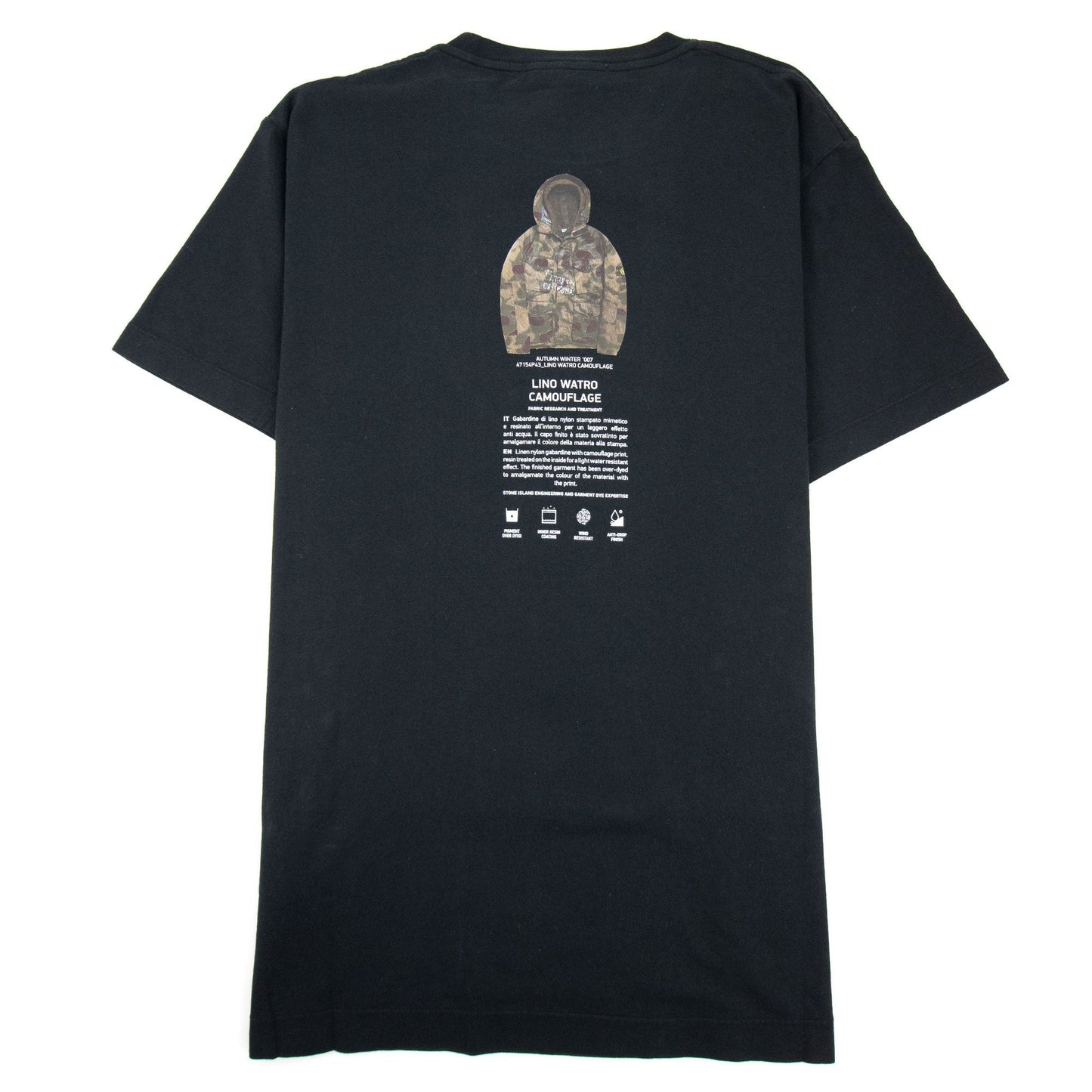 Stone Island Archivio Project T Shirt Black V0029