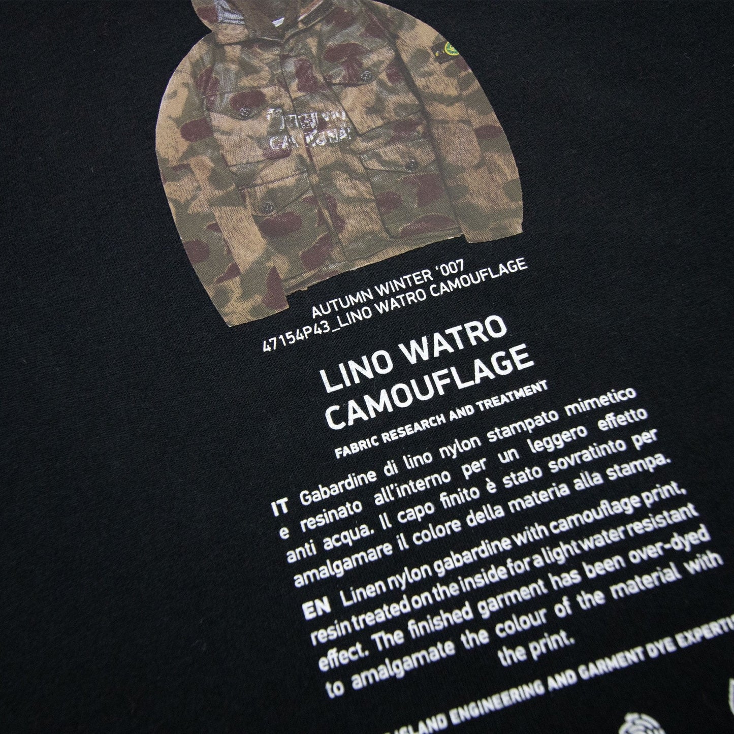 Stone Island Archivio Project T Shirt Black V0029