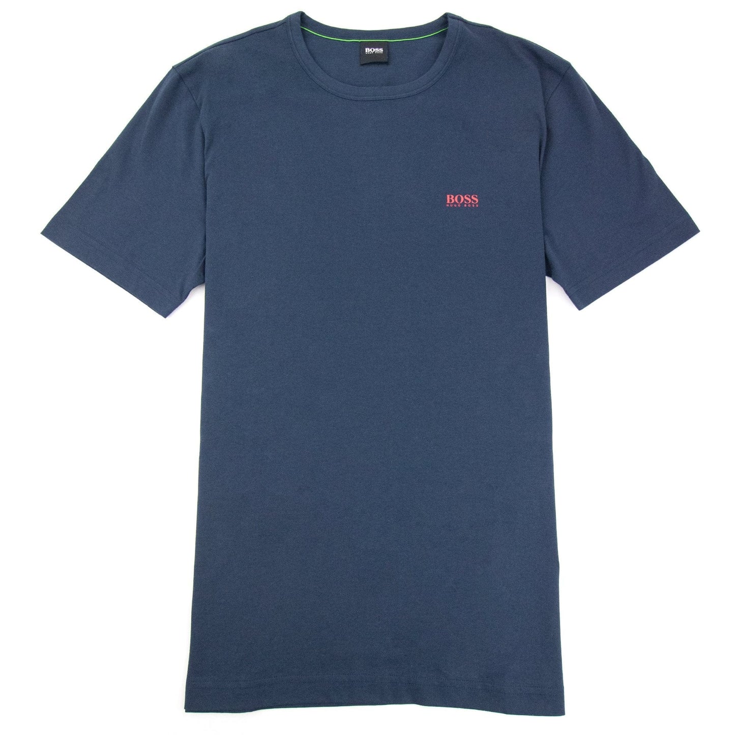 Hugo Boss Regular-fit T-shirt With Contrast Logo Blue