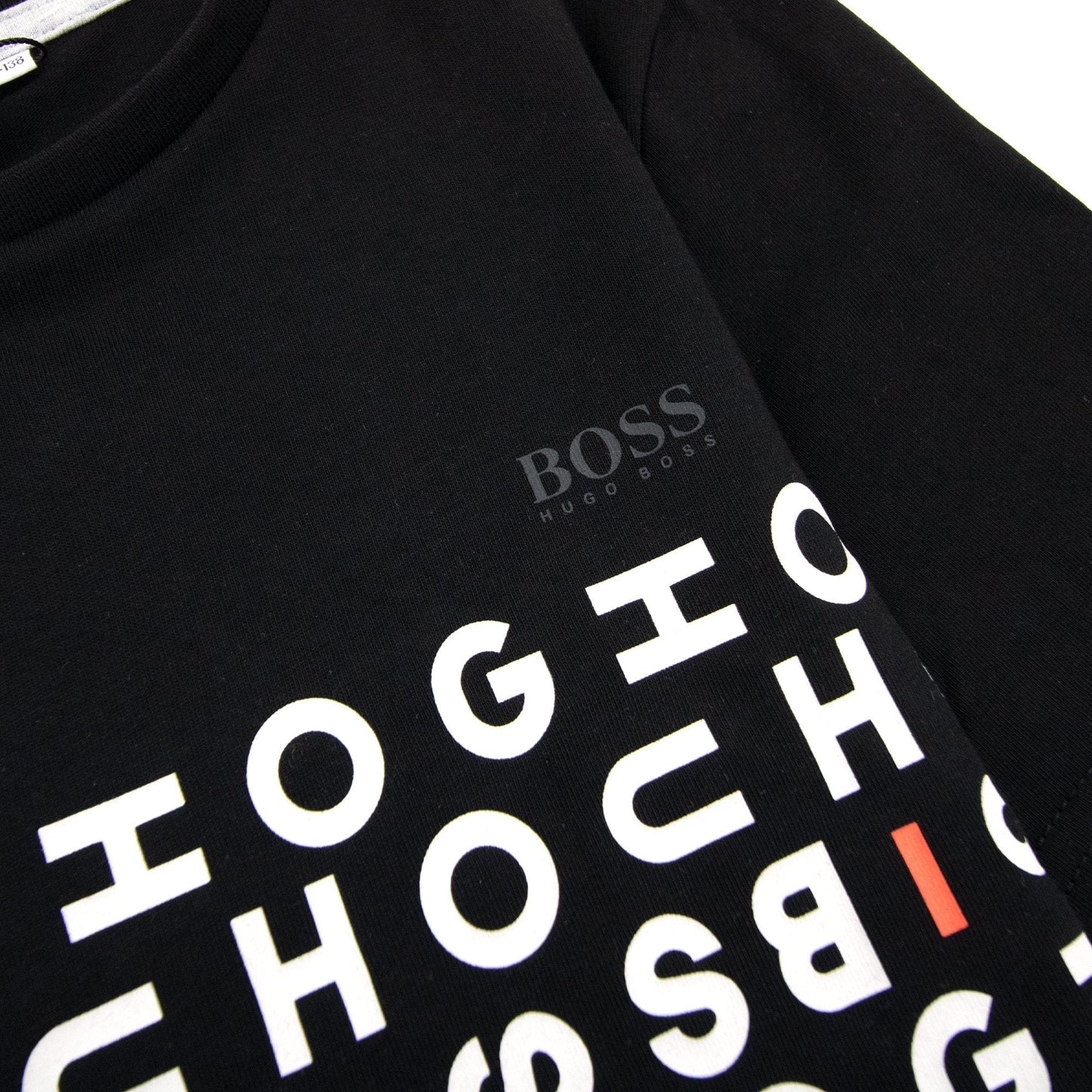 Hugo Boss Kids Multi Logo T Shirt Black