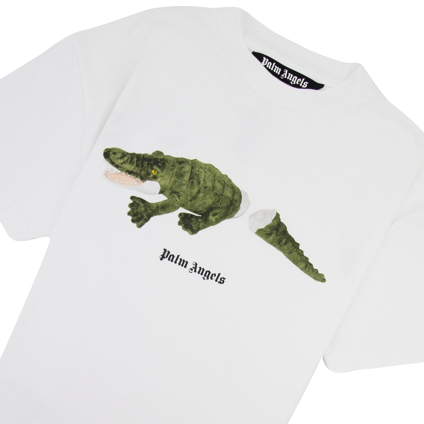 Palm Angels Croco T Shirt White/green