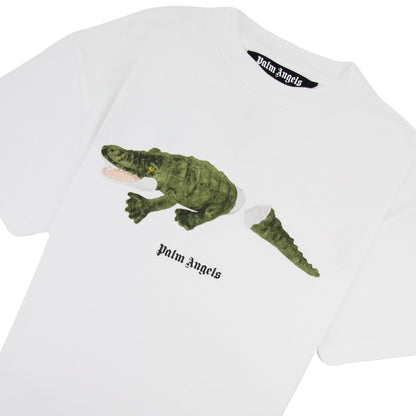 Palm Angels Croco T Shirt White/green