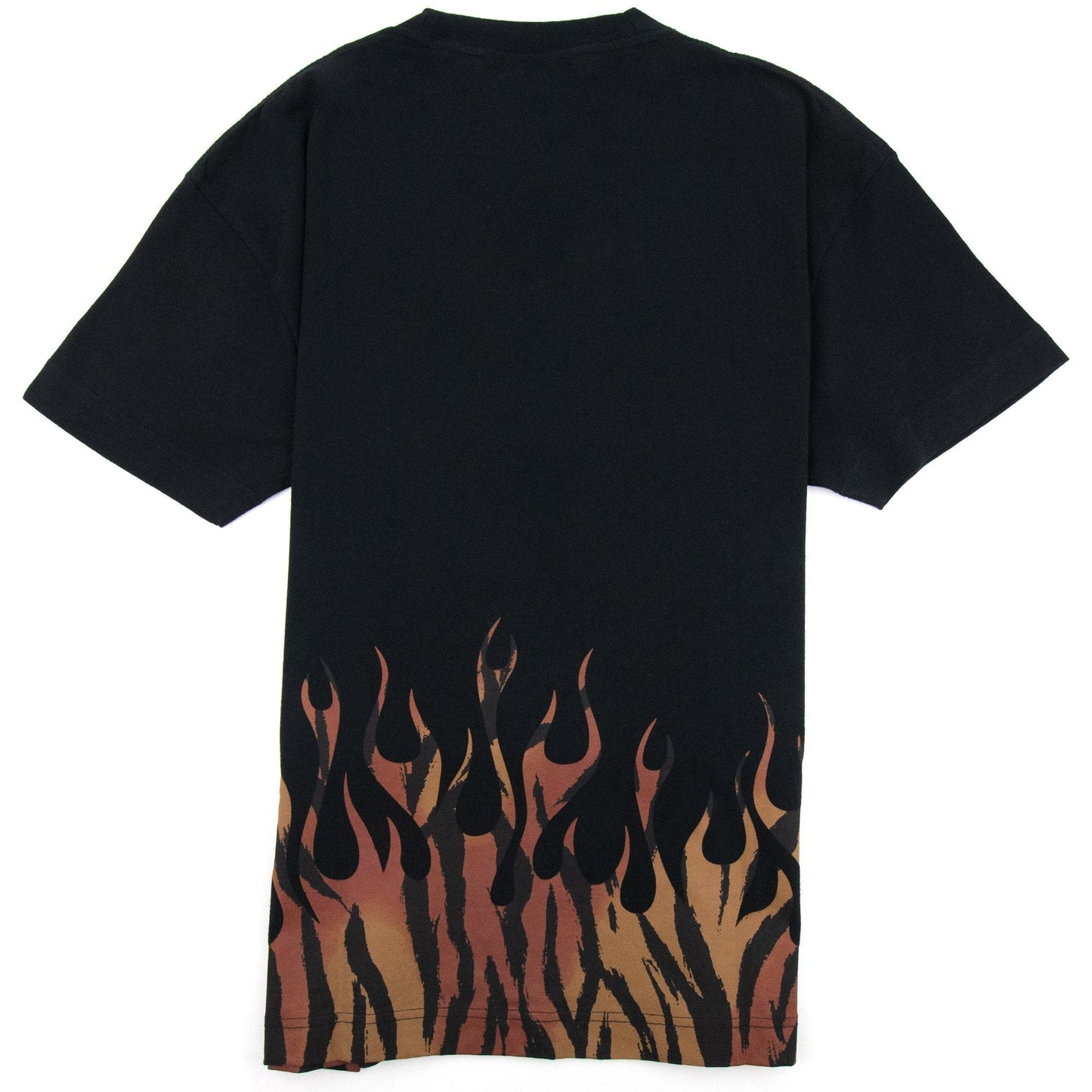 Palm Angels Tiger Flames T Shirt Black/orange