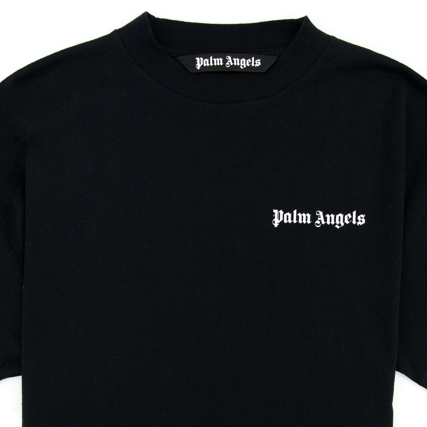 Palm Angels Tiger Flames T Shirt Black/orange