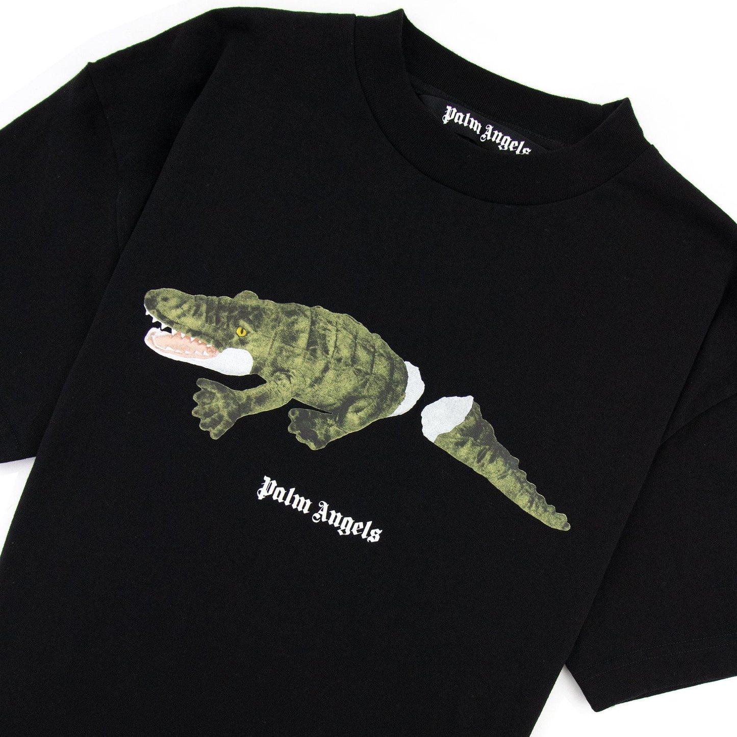 Palm Angels Croco T Shirt Black/green