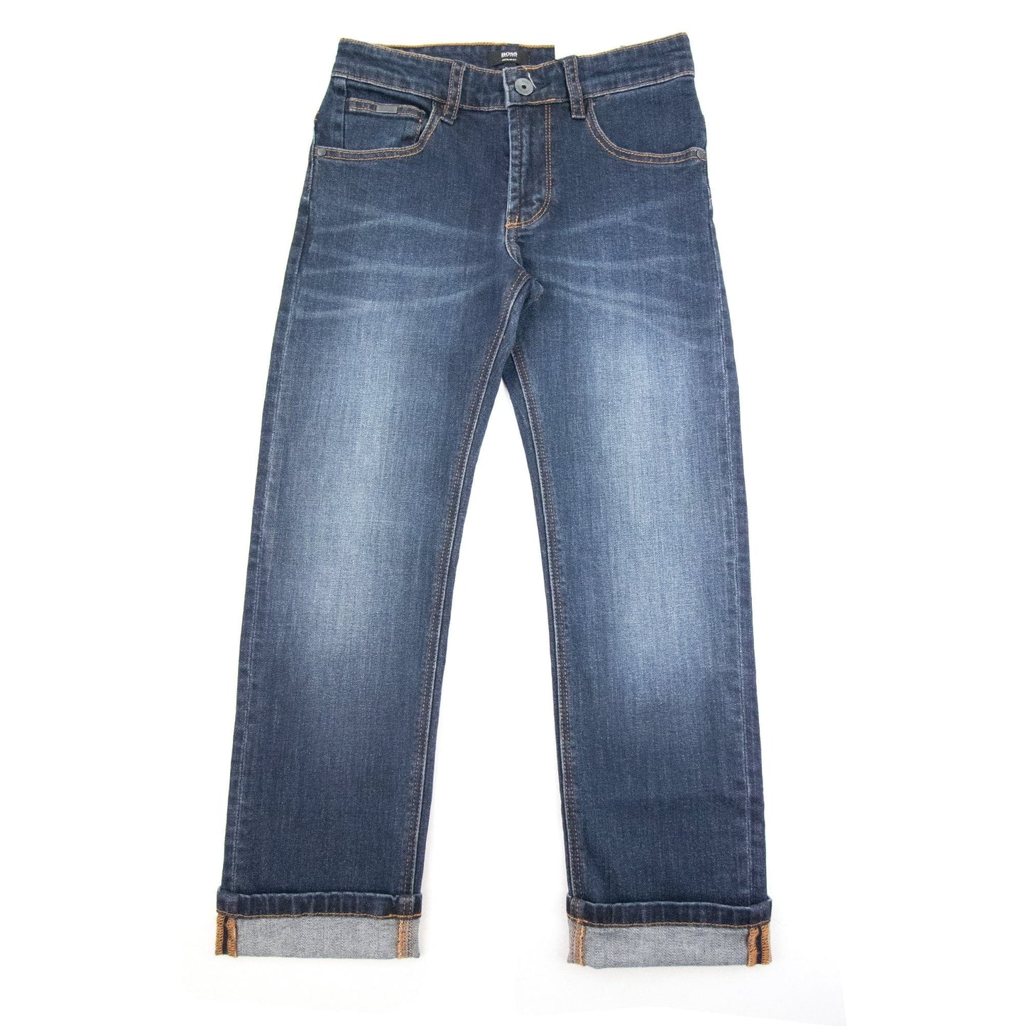 Hugo Boss Kids Adjustable Regular Fit Jeans Dark Blue