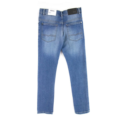Hugo Boss Kids Adjustable Slim Fit Jeans Denim