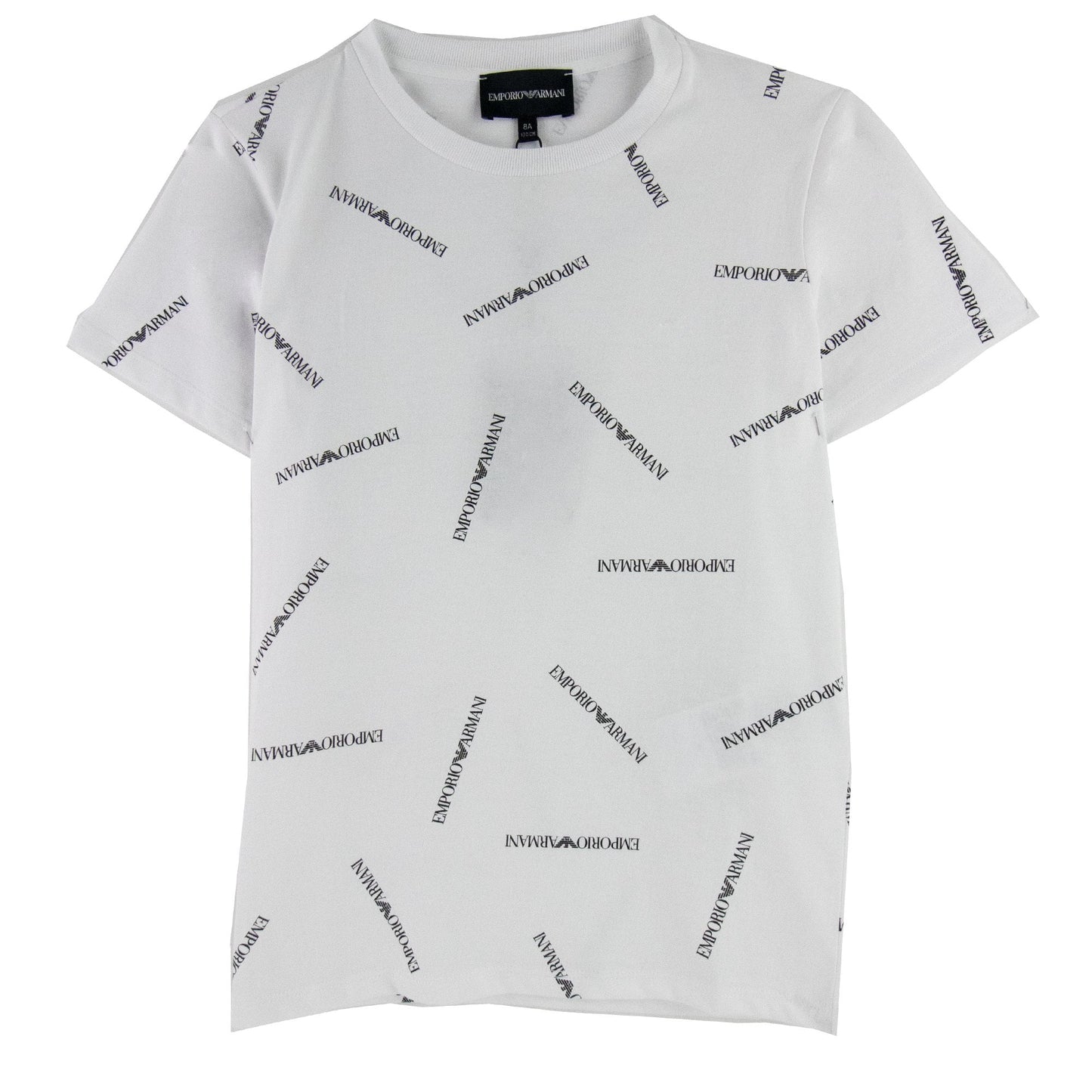 Emporio Armani Jnr All Over Print T Shirt White F112